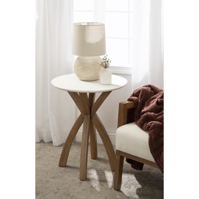 Corrigan Studio® Round Solid Wood End Table | Wayfair